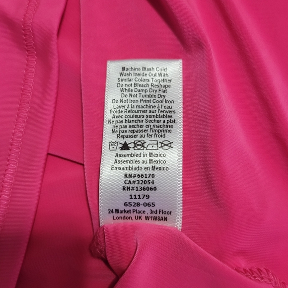 Project Social T Urban Outfitters Size Large Turtleneck Raglan Sleeve Neon Pink - Picture 7 of 7